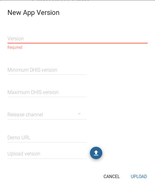 New version modal